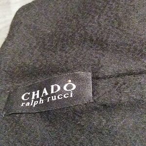 Chado Ralph Rucci black cashmere scarf